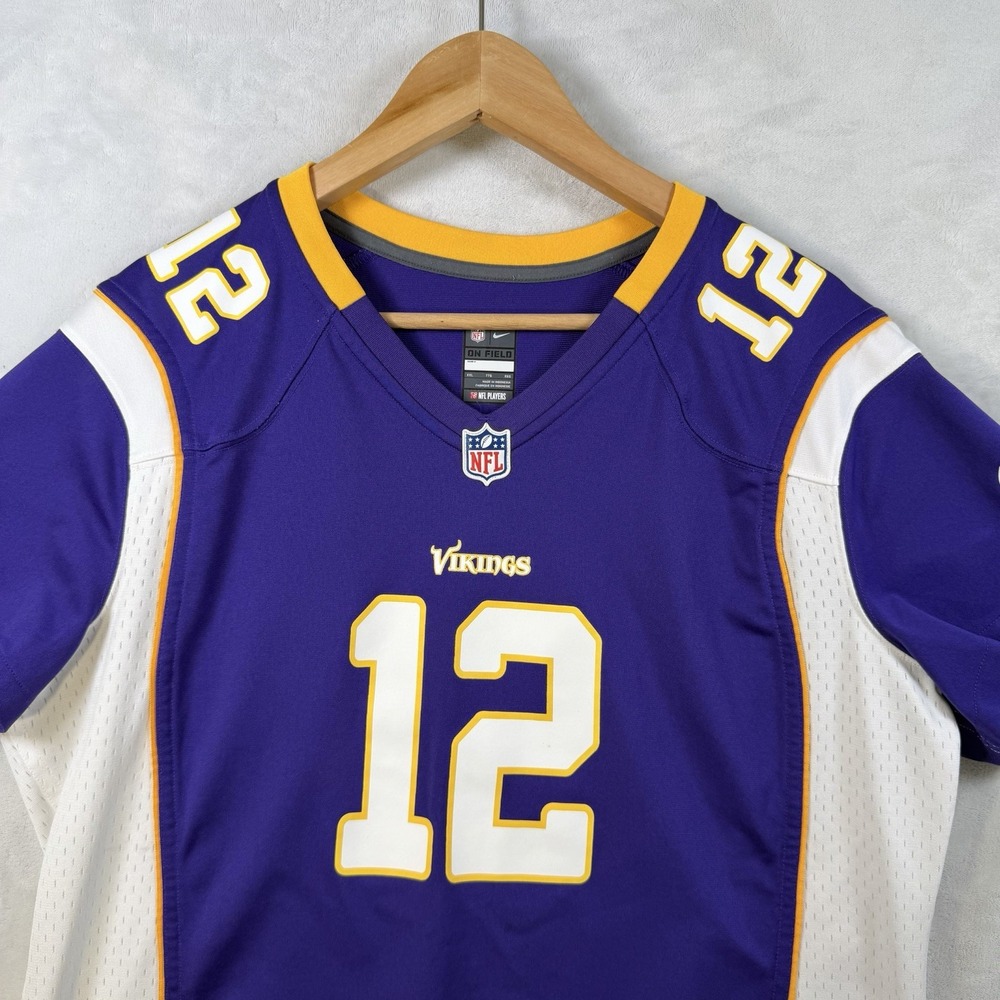 Nike Minnesota Vikings Percy Harvin #12 NFL On Field Home Jersey Women's 2XL